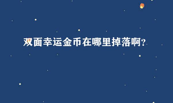 双面幸运金币在哪里掉落啊？