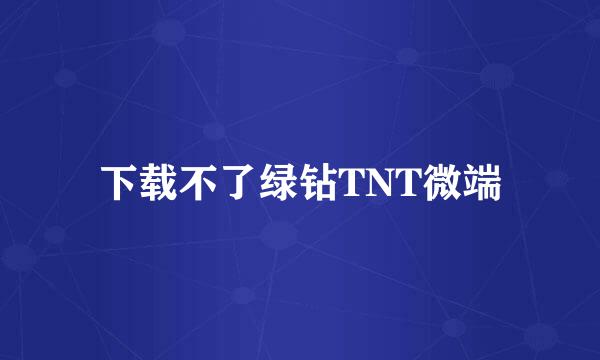 下载不了绿钻TNT微端