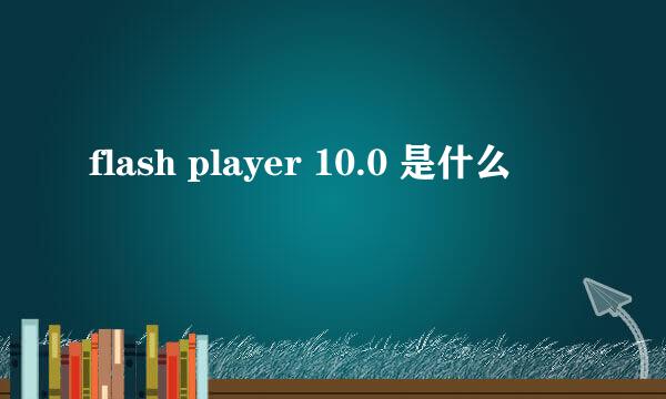 flash player 10.0 是什么