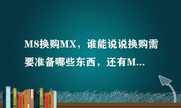 M8换购MX，谁能说说换购需要准备哪些东西，还有M8里的资料怎么办啊？