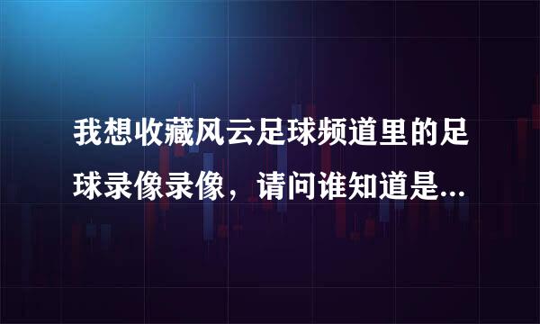 我想收藏风云足球频道里的足球录像录像，请问谁知道是否有那种能记录电视录像机