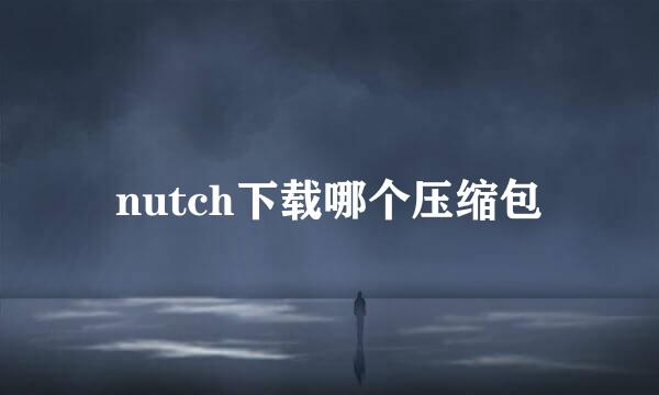 nutch下载哪个压缩包