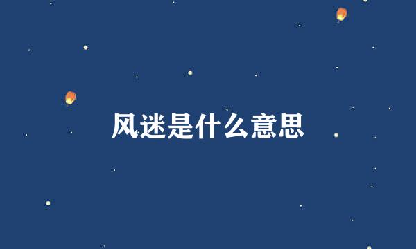 风迷是什么意思