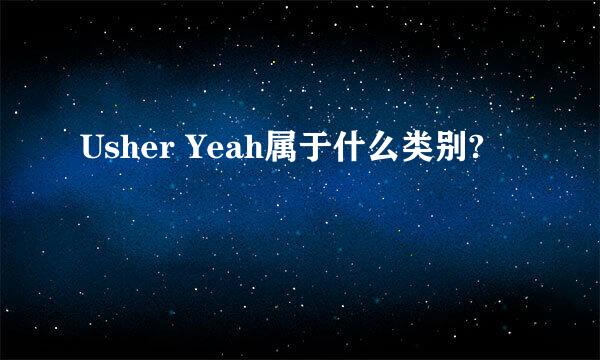 Usher Yeah属于什么类别?