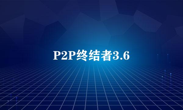 P2P终结者3.6