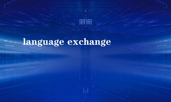 language exchange