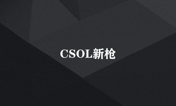 CSOL新枪