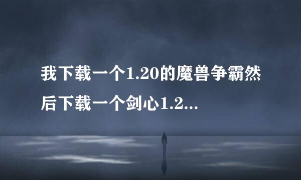 我下载一个1.20的魔兽争霸然后下载一个剑心1.24e的补丁为什么不可以升级到1.24e反而什么都玩不了了呢？