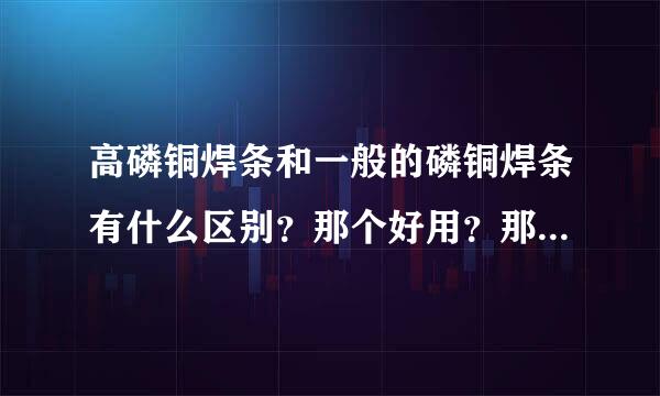 高磷铜焊条和一般的磷铜焊条有什么区别？那个好用？那个便宜？谢谢