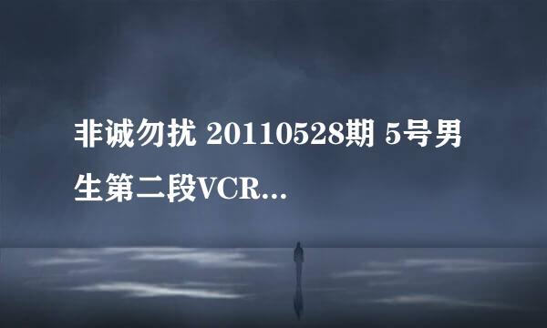 非诚勿扰 20110528期 5号男生第二段VCR里面的那个小提琴的背景音乐是什么？