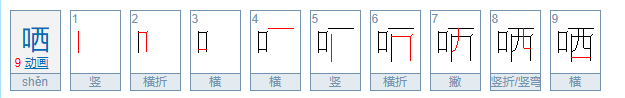 哂是什么意思？