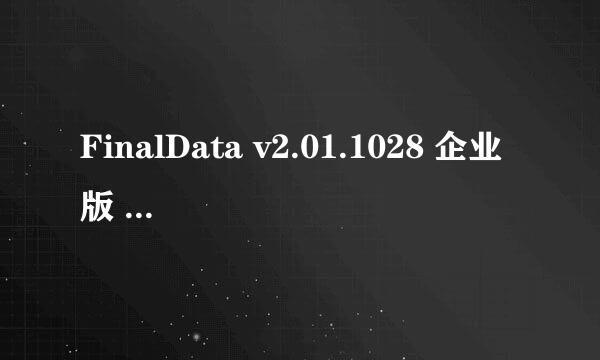 FinalData v2.01.1028 企业版 的序列号是多少