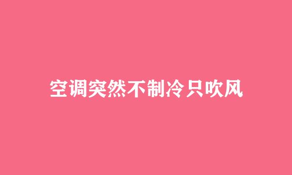 空调突然不制冷只吹风