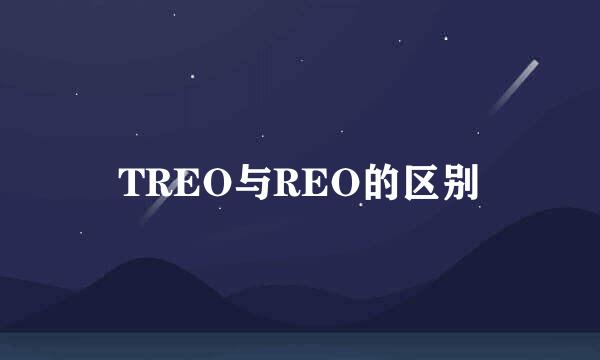 TREO与REO的区别