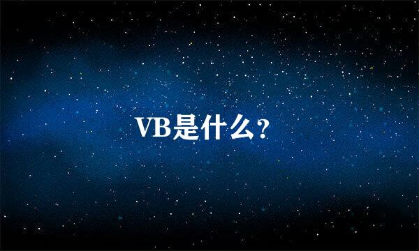 VB是什么？