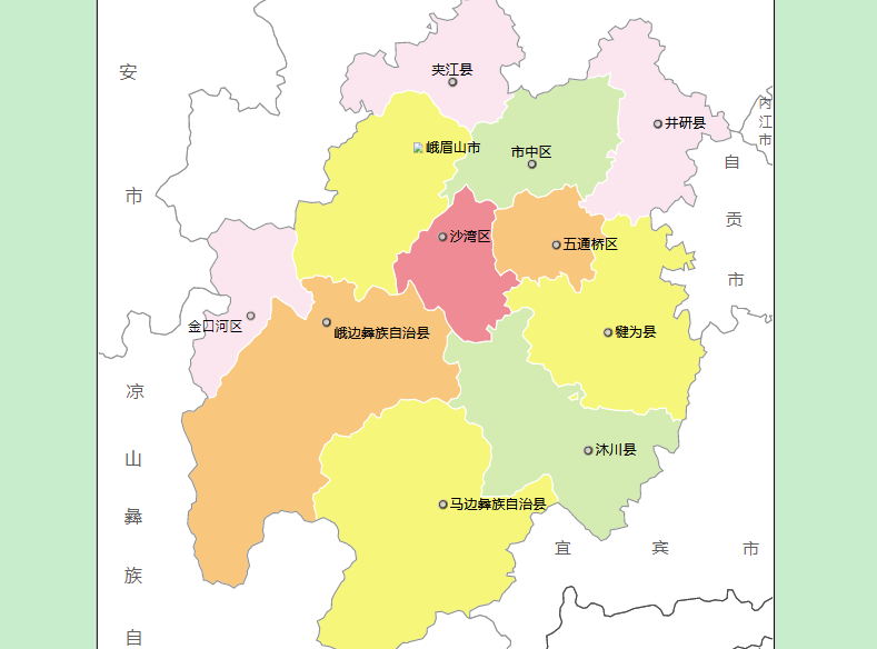 峨眉山 和 乐山 是什么关系？谁包括谁？