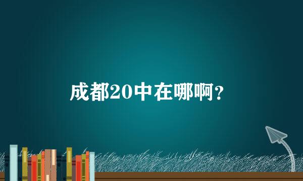 成都20中在哪啊？