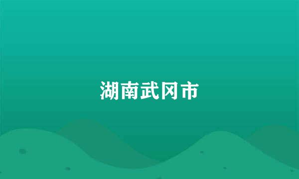 湖南武冈市