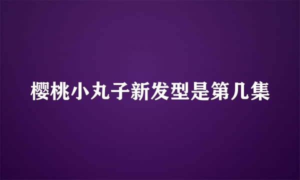 樱桃小丸子新发型是第几集