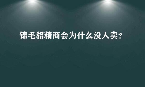 锦毛貂精商会为什么没人卖？