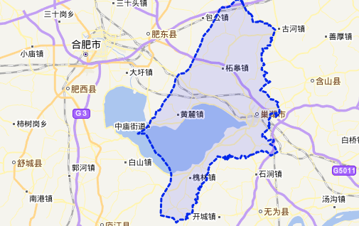 安徽省巢湖市有多少个县组成