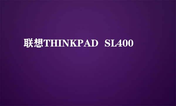 联想THINKPAD  SL400