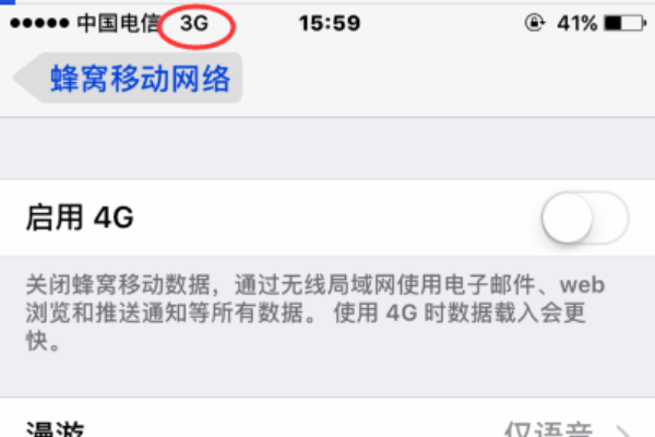 苹果手机怎么把网络设置成3G的？