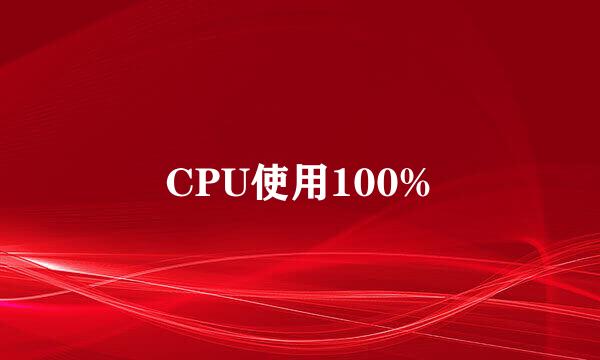 CPU使用100%