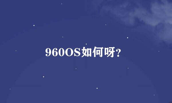 960OS如何呀？