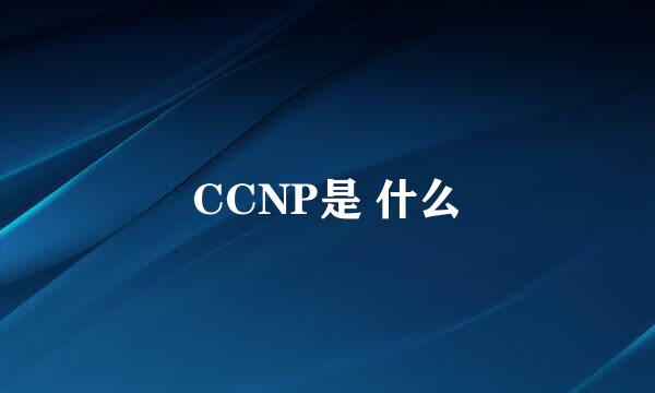 CCNP是 什么