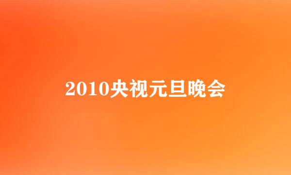 2010央视元旦晚会