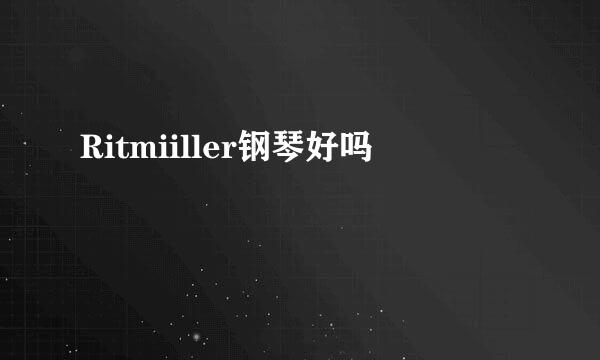 Ritmiiller钢琴好吗