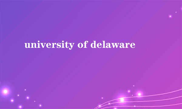 university of delaware