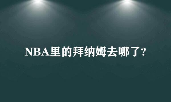 NBA里的拜纳姆去哪了?