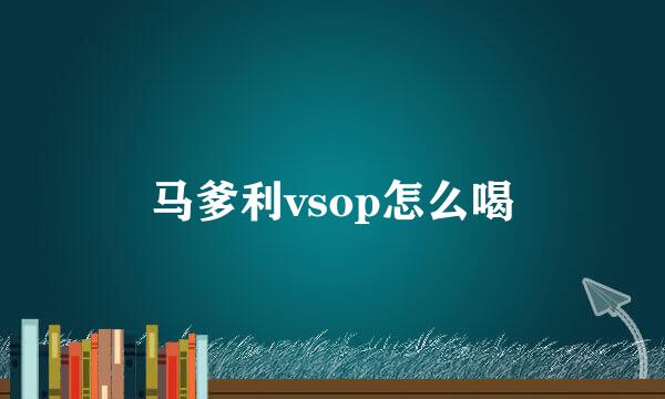 马爹利vsop怎么喝