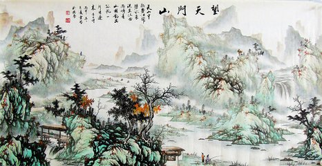 望天门山 李白 诗的意思