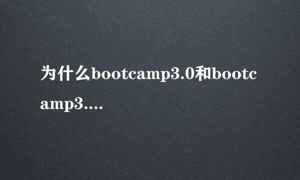 为什么bootcamp3.0和bootcamp3.1大小差距那么大