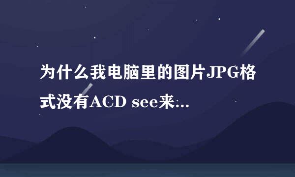 为什么我电脑里的图片JPG格式没有ACD see来打开，怎么下载，之前电脑是有的，但现在找不到了