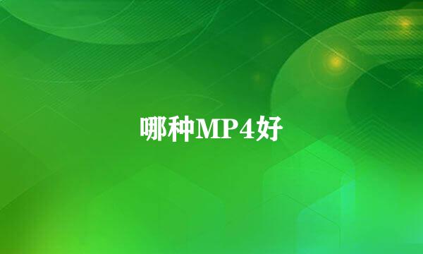 哪种MP4好