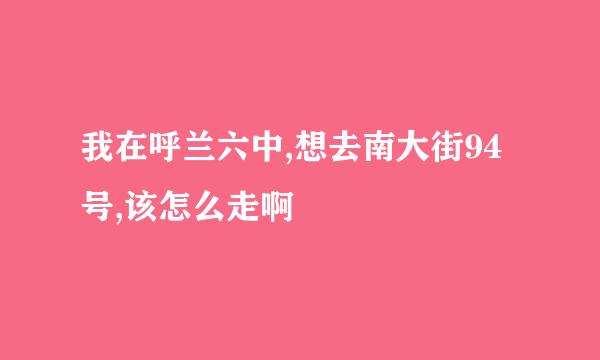 我在呼兰六中,想去南大街94号,该怎么走啊