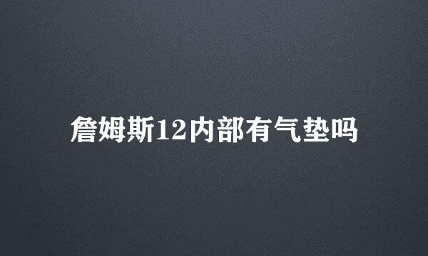 詹姆斯12内部有气垫吗