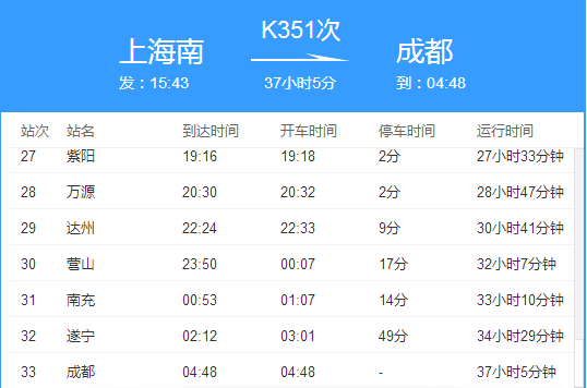 k351次列车停靠哪些站