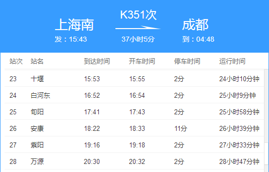 k351次列车停靠哪些站