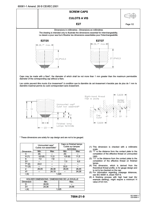 e27灯头是什么 e27灯头标准尺寸