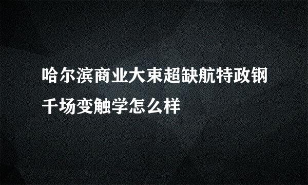 哈尔滨商业大束超缺航特政钢千场变触学怎么样