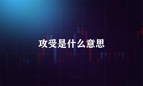 攻受是什么意思