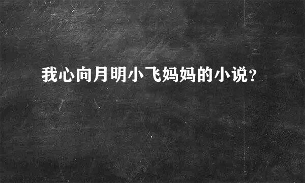 我心向月明小飞妈妈的小说？