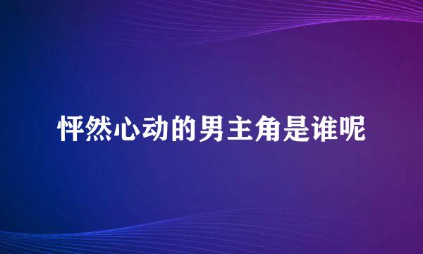 怦然心动的男主角是谁呢