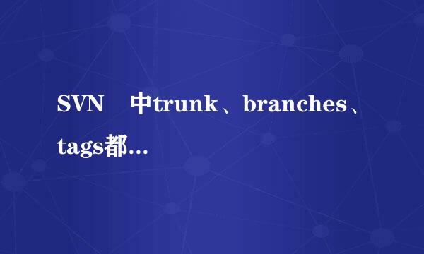 SVN 中trunk、branches、tags都什么意思?