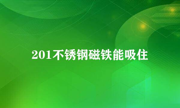 201不锈钢磁铁能吸住